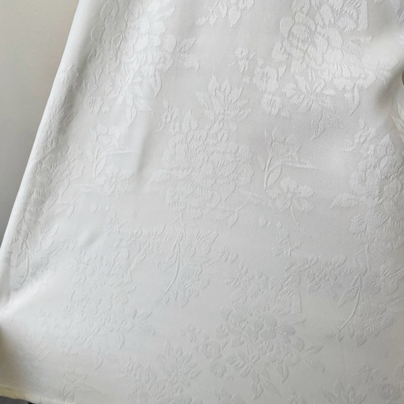 [Modcloth] Lily White Loveliness Babydoll Dress Jacquard Bell Sleeves NWT Sz 1X - Picture 10 of 12